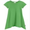 City Threads Girls' Shark Bite Short Sleeve Tunic Top Blouse Shirt Stylish Modern All Cotton for Sensitive Skins SPD Sensory Friendly, Elf, 18/24m view 1