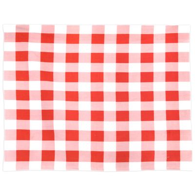 Sunshine Joy Gingham Checker Bandana 22x22 Inches - Red