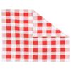 Sunshine Joy Gingham Checker Bandana 22x22 Inches - Red view 2
