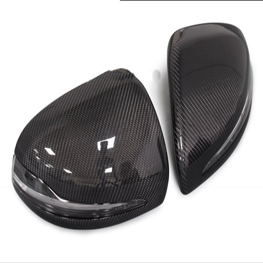 Eppar New Carbon Fiber Mirror Cover 2PCS for Mercedes Benz S-Class Coupe C217 2014-2017 (Replacement Glossy 2PCS)