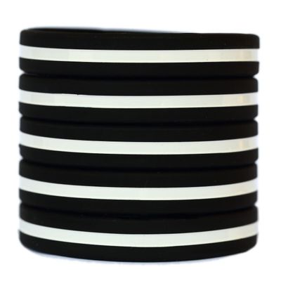 40 Adult and 60 Youth Thin White Line Wristbands