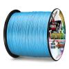 Ashconfish Braided Fishing Line-16 Strands Hollow Core Fishing Wire 1000M/1093Yards 80LB Abrasion Resistant Incredible Superline Zero Stretch Ultrathin Diameter Woven Thread Blue view 3