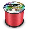 Ashconfish Braided Fishing Line-16 Strands Hollow Core Fishing Wire 1000M/1093Yards 150LB Abrasion Resistant Incredible Superline Zero Stretch Ultrathin Diameter Woven Thread Red view 1