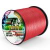 Ashconfish Braided Fishing Line-16 Strands Hollow Core Fishing Wire 1000M/1093Yards 150LB Abrasion Resistant Incredible Superline Zero Stretch Ultrathin Diameter Woven Thread Red view 2