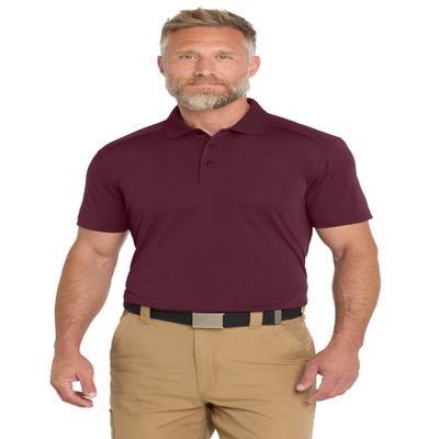 CornerStone Unisex Select Lightweight Snag-Proof Polo | Collared Shirt for Men & Women, Casual Fit Top for Work, Golf & Tennis, Polos/Knits, Maroon, S