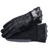 URSFUR Women Summer Outdoor Driving Gloves Anti Sun Uv Lace Touchscreen Non-slip Black 2 view 1