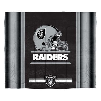 Northwest NFL Las Vegas Raiders Comforter and Sham Set, King, Safety