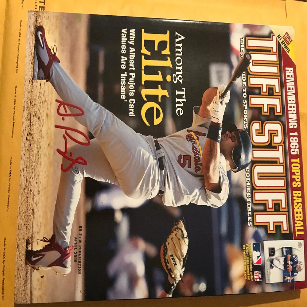 tuff stuff mlb baseball april 2006 albert pujols on cover