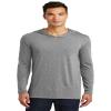District Made Mens Perfect Tri Long Sleeve Hoodie. DM139 Grey Frost 3XL view 1
