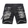 Bestgift Men's Cotton Casual Pockets Cargo Shorts (Without Belt) Black XXXL view 3