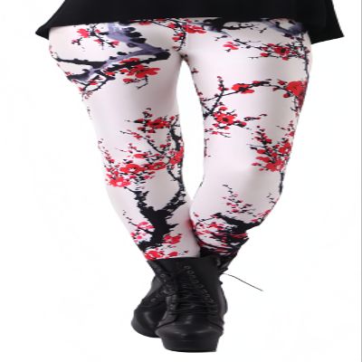 Sister Amy Women's Digital Animal Printed Ankle Elastic Tights Legging Culb US XXL