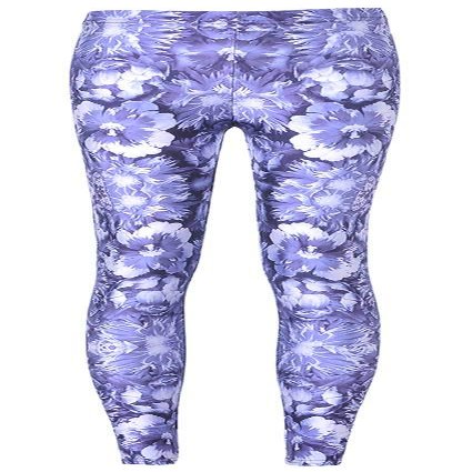 Sister Amy Women's Digital Animal Printed Ankle Elastic Tights Legging Purple Flower US M