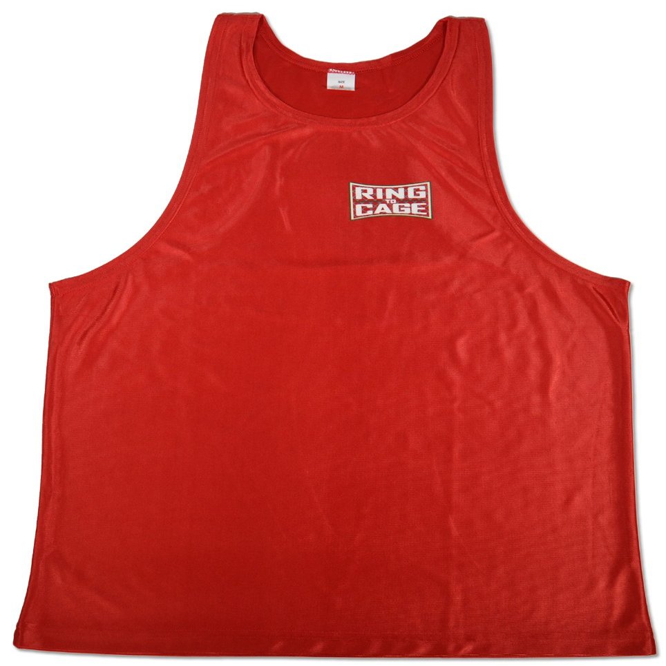 Boxing Competition Jersey/Tank Top (Red, Small)