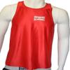 Boxing Competition Jersey/Tank Top (Red, Small) view 2