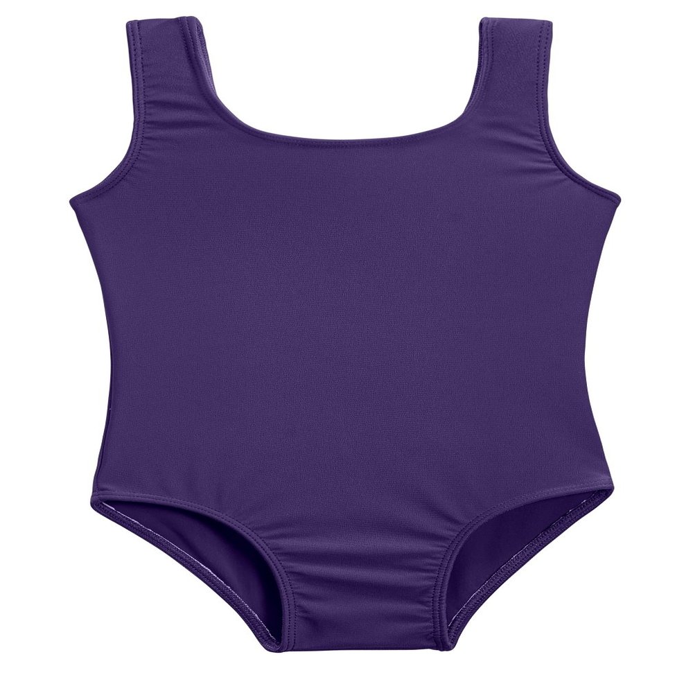 City Threads Girls One Piece Swimsuit UPF 50+ Comfortable Durable Soft Made in USA, Purple, 9-12 Months