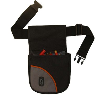 Bob Allen Club Series Shell Pouch Black w/Belt, One Size