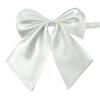 AKOAK Adjustable Pre-tied Bow Tie Solid Color Bowties for Women ties,White view 1