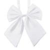AKOAK Adjustable Pre-tied Bow Tie Solid Color Bowties for Women ties,White view 2
