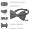 Bow Tie House Men's Classic Pre-Tied Bow Tie Formal Solid Tuxedo (Large, Grey Fog) view 2