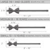 Bow Tie House Men's Classic Pre-Tied Bow Tie Formal Solid Tuxedo (Large, Grey Fog) view 4