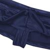 FEESHOW Men's Shiny Low Rise Bikini Briefs Bulge Pouch Cheeky Underwear Swimwear Dark Navy Large (waistline:28.0-38.5") view 3