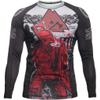 Hardcore Training Viking 2.0 Men's Rash Guard Compression Long Sleeve MMA No-Gi Tight BJJ Grappling Base Layer Fitness Black view 1