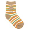 Country Kids Robot Stripe Sock Tan size 5-6 (shoe size 3-7) view 1