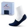 Marcoliani Milano No Show Socks Men - Solid Color Invisible Touch [Born in Italy & Premium Quality] Inspired by Italian Style | Essence of Cotton - Color Navy view 1