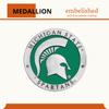 Heritage Pewter Michigan State Spartans 15 oz. Coffee Mug | Mug for Coffee, Beverages | Intricately Crafted Metal Pewter Inlay view 3