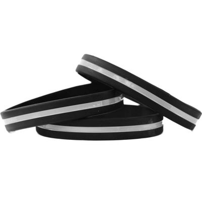 30 Adult and 70 Youth Thin Gray Line Wristbands
