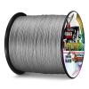 Ashconfish Braided Fishing Line-16 Strands Hollow Core Fishing Wire 1000M/1093Yards 60LB Abrasion Resistant Incredible Superline Zero Stretch Ultrathin Diameter Woven Thread Gray view 3