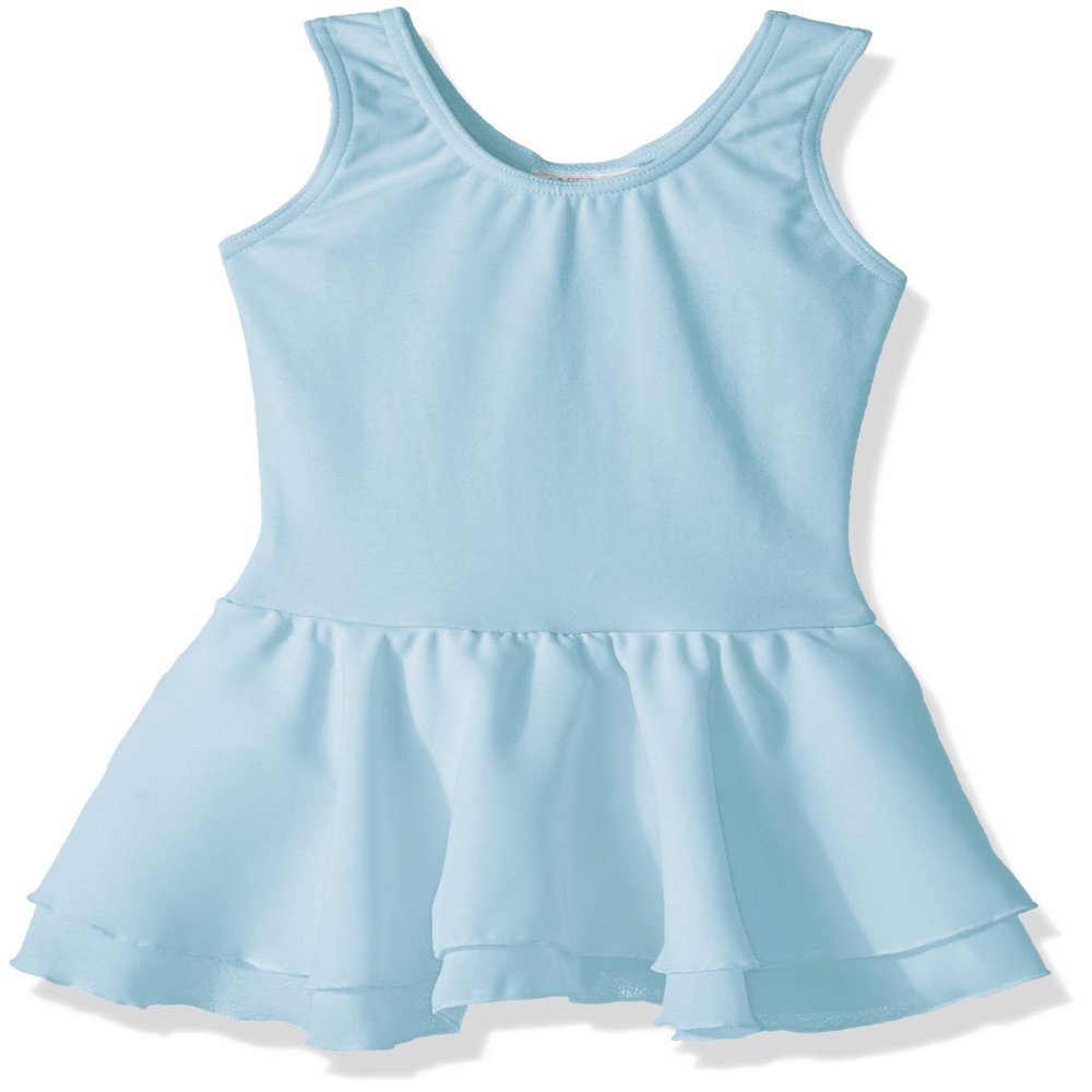 Capezio Girls Double Layer Skirt Tank - Dress, Light Blue, 8 Years US
