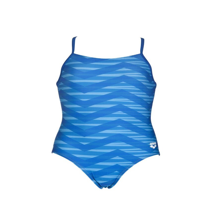 Arena G Mimetic Jr One Piece Light Drop Back Royal,Multi, Size 22