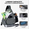 WATERFLY Sling Bag Crossbody Backpack: Over Shoulder Daypack Casual Cross Chest Side Pack view 3