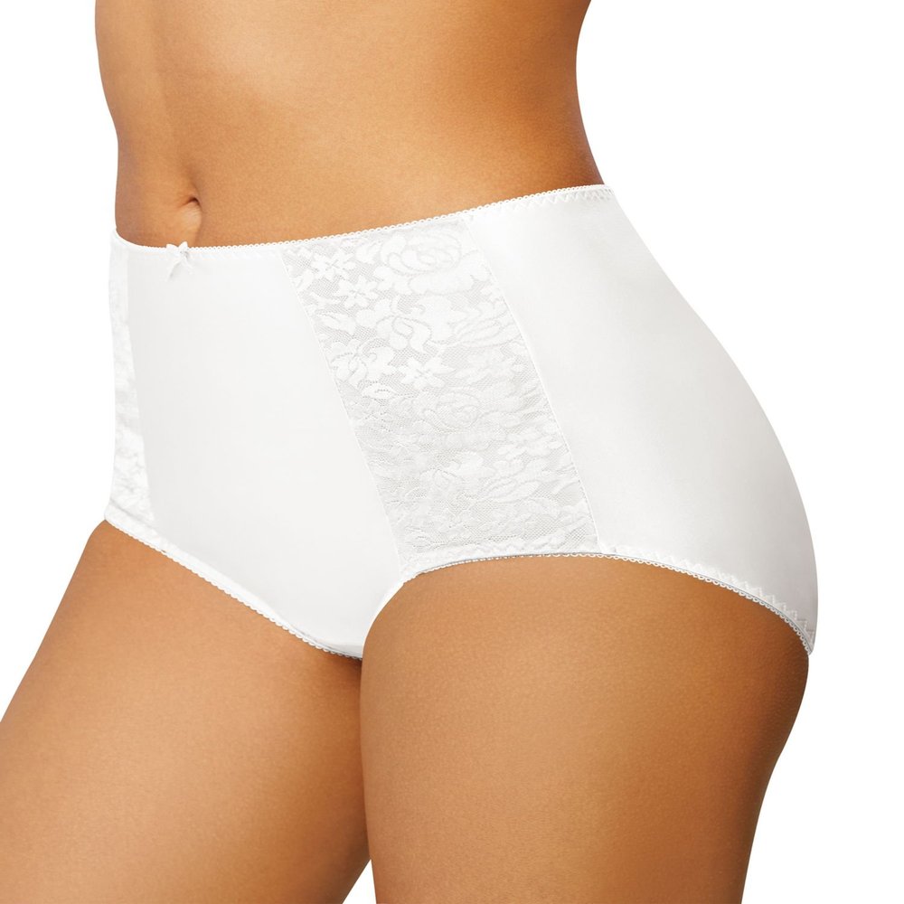 Bali womens Essentials Double Support Briefs, White for Daywear, XX-Large US