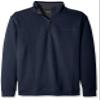 Arrow 1851 Men's Tall Saranac Long Sleeve 1/4 Zip Sueded Fleece Pullover, total eclipse heather, 4X-Large Big view 1