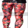 Sister Amy Women's Digital Animal Printed Ankle Elastic Tights Legging Strawberry US M view 2