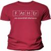 Father an Essential Element - Science Dad Shirt for Men - F/Red-2X view 1