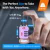 Forge TSA Approved Luggage Locks, Re-settable Combination with Alloy Body, Purple 4 Locks. view 3