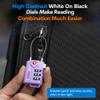 Forge TSA Approved Luggage Locks, Re-settable Combination with Alloy Body, Purple 4 Locks. view 4