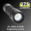 Nightstick NSP-420 Adjustable Beam Flashlight, 3 AAA, Black view 2