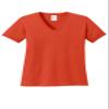 PORT AND COMPANY 54oz 100% Cotton V-Neck Tshirt (LPC54V) Orange, 2XL view 1