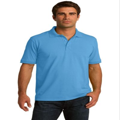 Port & Company Tall 55Ounce Jersey Knit Polo (KP55T) Aquatic Blue, 3XLT