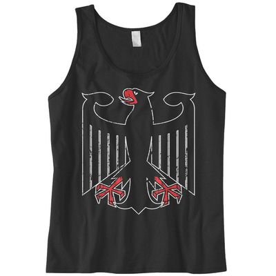 Cybertela Men's German Coat of Arms Eagle Tank Top (Black, Small)