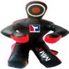 MatArts MMA Grappling Dummy BJJ jiu jitsu Training Punching Bag Combat Sports Judo Karate Taekwondo Leather Wrestling Buddies Boxing Dummy for Multiple Drills (Leather Black / Red, 70" (6 Feet)) view 1