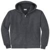 Port & Company Core Fleece Full-Zip Hooded Sweatshirt Dark Heather Grey view 1