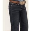 Wrangler Girls' Stretch Boot Cut Jean, Dark Blue, 10 Slim view 4