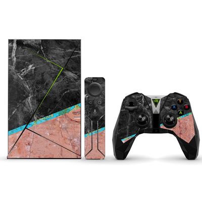 MightySkins Skin Compatible with NVIDIA Shield TV (2017) wrap Cover Sticker Skins Cut Marble