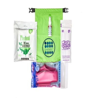 SHEWEE Car & Camp Pack -Reusable Pee Funnel  The Original Female Urination Device Since 1999! Quickly, Easily and Discreetly, Wee Standing Up Without Removing Clothing (Pink)