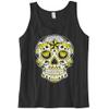 Cybertela Men's Dia De Los Muertos Sugar Skull Tank Top (Black, Small) view 1
